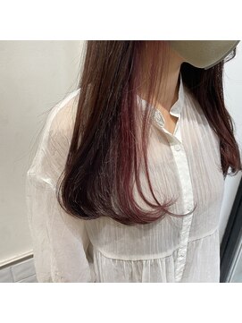イオエ 岡本(ioe) イメチェン/フルバング/似合わせ/レッドブラウン/デジタルパーマ