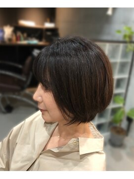くじら美容室 ショートボブ