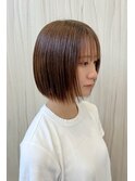 顎ラインワンレンボブ