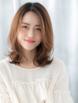 ドクターズ サロン ラブ(Dr's Salon LAB)&nbsp;外国人風ハイトーンカラー外ハネくびれロブk古河20代30代40代