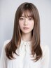 【潤髪に導くストレート♪】潤う縮毛矯正+カット+リペアTr  ￥11,000 