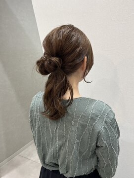 ナンバー 大分中央町店(N°) 【シオリ】@sor329___☆柔らかいブラウン簡単お団子アレンジ♪