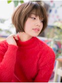 大人かわいいナチュラルマッシュショートボブc6浦和20代30代40代