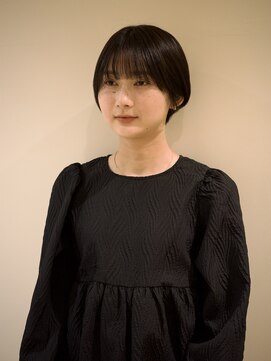 ネロ ヘアサロン ネイビー 渋谷(NERO HAIRSALON NAVY) 【ヤベハルカ】黒髪ショート　ショートボブ　マッシュショート