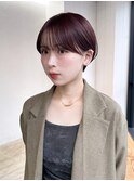 おくれ毛オリーブベージュショートボブ_F20428