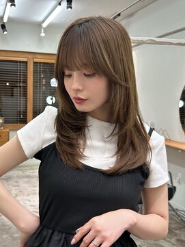 エニエンメイクス 立川(ENIEN MAKE'S) ロングレイヤー/レイヤーカット/ハイレイヤー/ベージュカラー