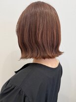 ジャミン 長嶺店(Jammin.)&nbsp;柔らかブラウン×切りっぱなしボブ