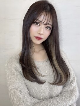 ルイマダーナ 栄店(LOUIMADNA) インナーカラー/ローレイヤーストレート/シースルーバング