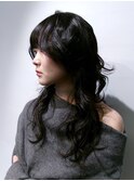 レイヤーカット ハイレイヤーくびれヘア/長峯