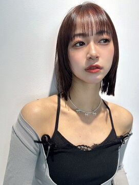 トリッカ シブヤ(TRICCA SHIBUYA) 切りっぱなしボブぱっつんボブストレートボブイメチェン髪質改善