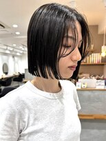 ラッキーヘア 加古川(Lucky Hair)&nbsp;黒髪でも抜け感◎縮毛矯正×ぱつっとボブ【シン】【加古川】