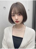 【Le’a】ボブ グレージュカラー 髪質改善