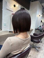 コワファーストナガサキシャンプーボーイ(COIFF1RST NAGASAKI SHAMPOO BOY) 今っぽくて可愛い10代20代前下がりショートボブ/長崎