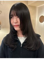 LUVISM 栄店/名古屋/ダブルカラー/ブリーチ/顔周りレイヤー/学割【5月1日OPEN(予定)】 レイヤー/ハッシュカット/顔周りレイヤー/顔周りカット/yuria