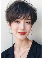 ミラー プラス エヌ(MIRROR+n)&nbsp;20代30代40代　黒髪セクシーマッシュ＃30