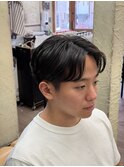 清潔感◎毛流れセンターパート