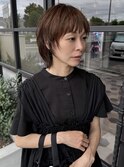 クセを活かしたショートウルフ【30代/40代/50代】