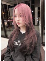 ウィル 西宮店(WiLL)&nbsp;【西宮レイヤーカット】ルーツカラーピンク