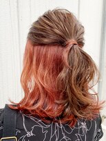 アイティー バイ アルバム 中野店(IT by ALBUM)&nbsp;インナーピンク_オリーブカラーハイライトカラー_ba301321