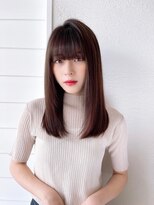 オーロ 緑地公園店(ORO)&nbsp;黒髪サラ髪ミディアムヘア