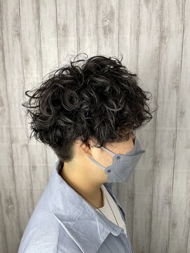 ビューティドレッセヤマノ 池袋パルコ(Beauty Dresse YAMANO) ツーブロックウェーブへア/ショート/スパイラルパーマ/10代20代