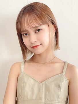 レア 表参道(L'ea) 黒髪クラゲヘアーオリーブグレー小顔ココアベージュ