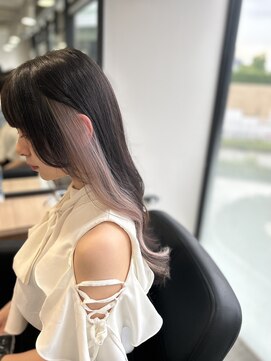 ラフ 難波店(LAFF) #黒髪#ボブルフ#ネビージュ#小顔#ワンレン