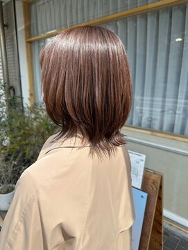 メルク(merc.) くすみカラー/アッシュグレージュ/ニュアンスカラー/丸みボブ