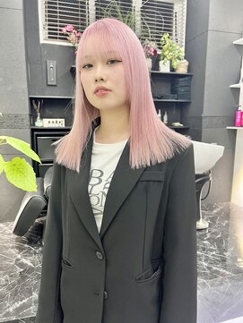 チュダック(ChuDuck) 韓国風《ペールピンク》ハイトーン/ケアブリーチ/ダブルカラー