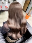 20代30代グレージュ髪質改善カラー韓国ヘア透明感