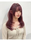 ラベンダーピンク/レイヤーカット/姫カット 吉祥寺桜