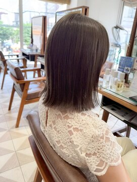 バブ バイネオリーブ(Bab by neolive) ボブ/白髪ぼかし/ホワイトグレージュ/チェリーブラウン/美髪