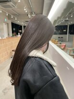 クーナバイトマト 横浜(Cuna by TOMTO)&nbsp;【MISATO】ダークグレージュ_ケアカラー_ロングストレート