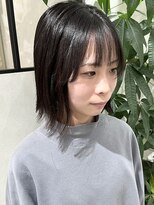 ベルヘアーデザイン 堺東(Belle hair Design)&nbsp;切りっぱなしオリーブアディクシーカラーグレージュレイヤー堺東