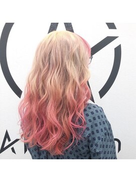 アルケム 学芸大学(AlChem) 【Hana指名】ミルクティブロンドからコーラル[学芸大学前]