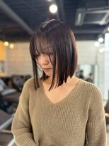 ソイクフ 高田馬場店(SOY-KUFU)&nbsp;20代30代40代◎ナチュラルハイライトカラーアプリコットオレンジ