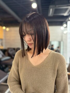 ソイクフ 高田馬場店(SOY-KUFU) 20代30代40代◎ナチュラルハイライトカラーアプリコットオレンジ