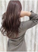 ブリーチありカシスカラー×巻き髪スタイル×上大岡駅近く
