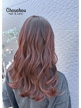 シュシュ(Chouchou) ロング×レッドカラー