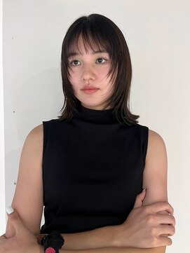 リノショアーズ 元町店(RINOSHORES) 軽めロブ×艶髪カラー