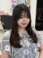 ハピネス 王寺店(Happiness)&nbsp;ミディアムレイヤー/韓国レイヤー/前髪カット/顔周りカット