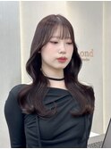 ◯ オリーブグレー/韓国/レイヤーカット/髪質改善/縮毛矯正/札幌