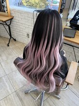 エクステと一緒にカラーもできる