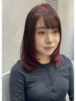 コモレビ(COMOREVI)&nbsp;レイヤーカット/韓国レイヤー/レッドブラウン
