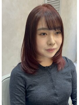 コモレビ(COMOREVI) レイヤーカット/韓国レイヤー/レッドブラウン