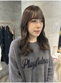 透明感カラー/アッシュブラウン【lana hair新宿】