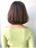 ココアブラウン/内巻きボブ/大人可愛い/透明感カラーp越谷