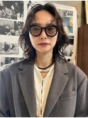 前髪なしレイヤーパーマ