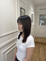 ヴィレッタ(VILLETA)&nbsp;縮毛矯正/ミルクティーブロンド/ダークブルー/デジタルパーマ/