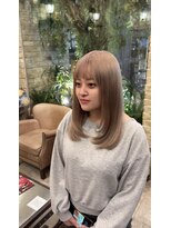 モナン 新宿(Monan) ブリーチ1回で作るミルクティーベージュ